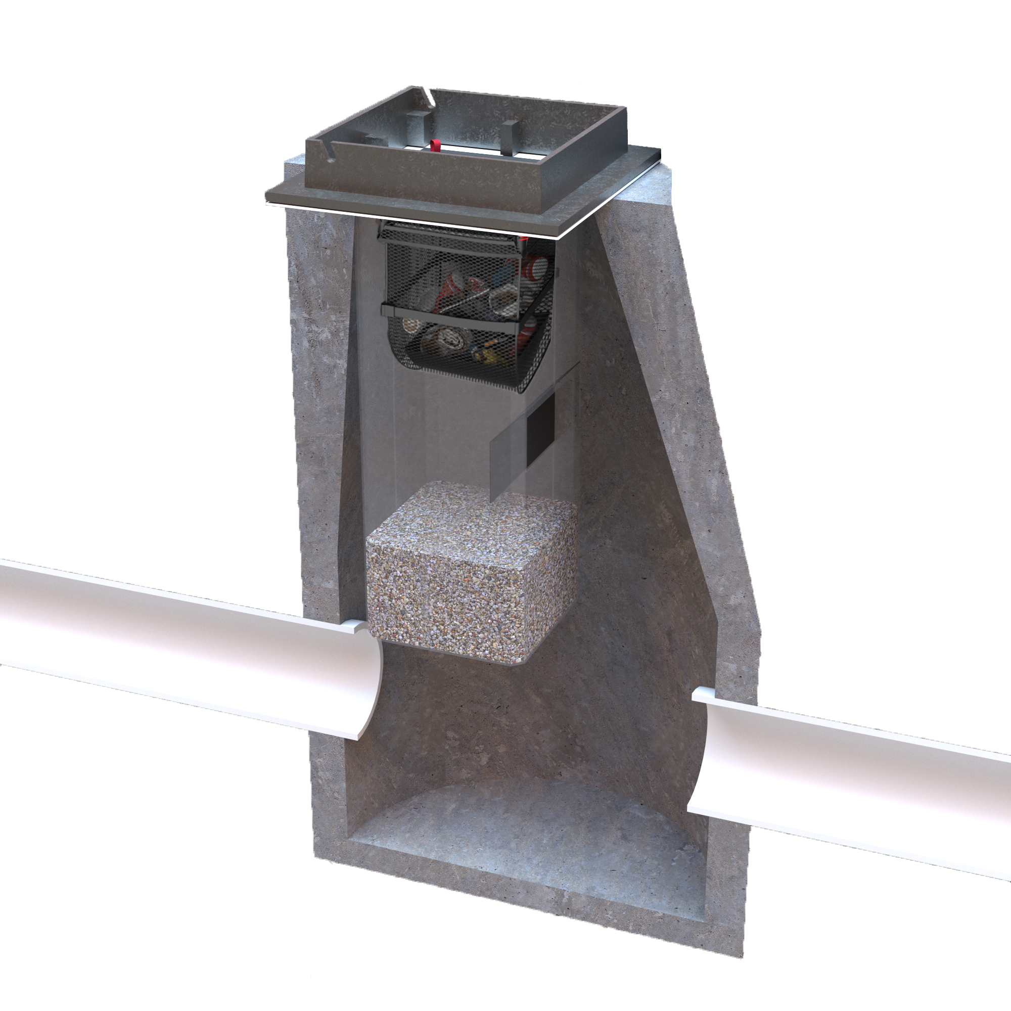 EnviroBasin Air Clear Cut Render